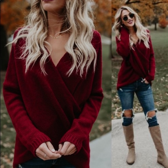 Sweaters - "Cinnamon Twist" Criss Cross sweater